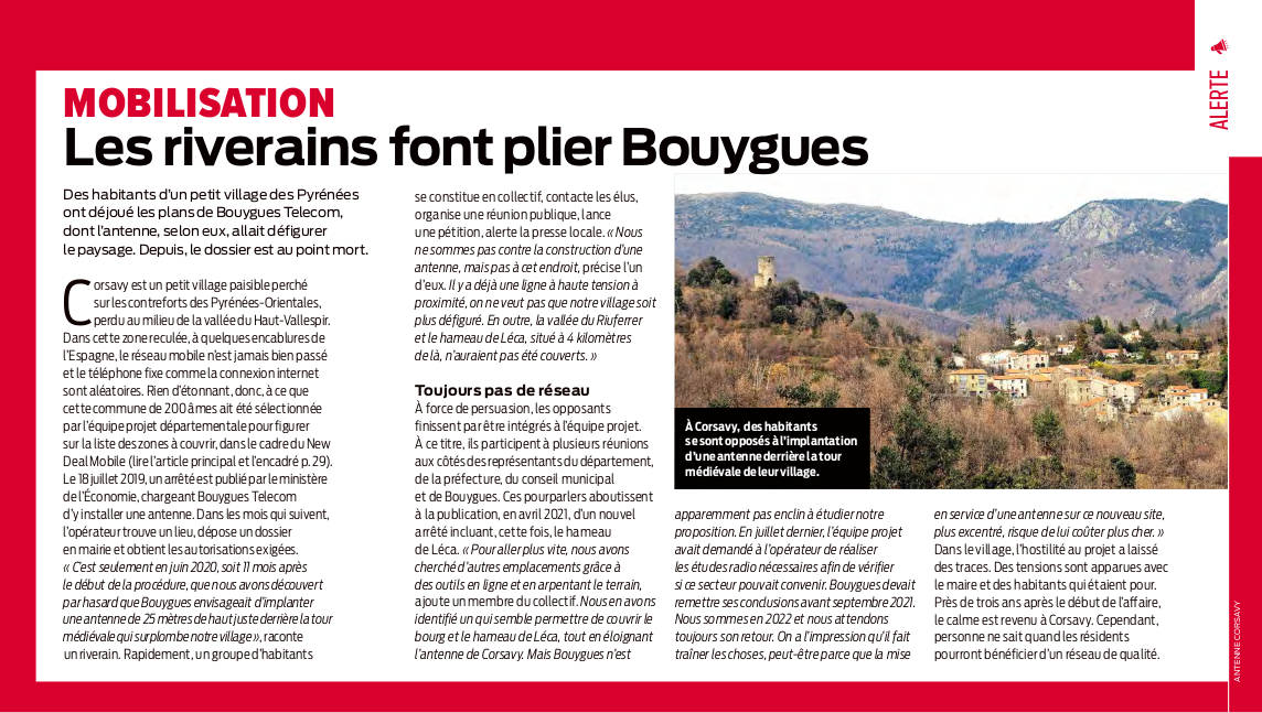 Article de que Choisir de mars 2022